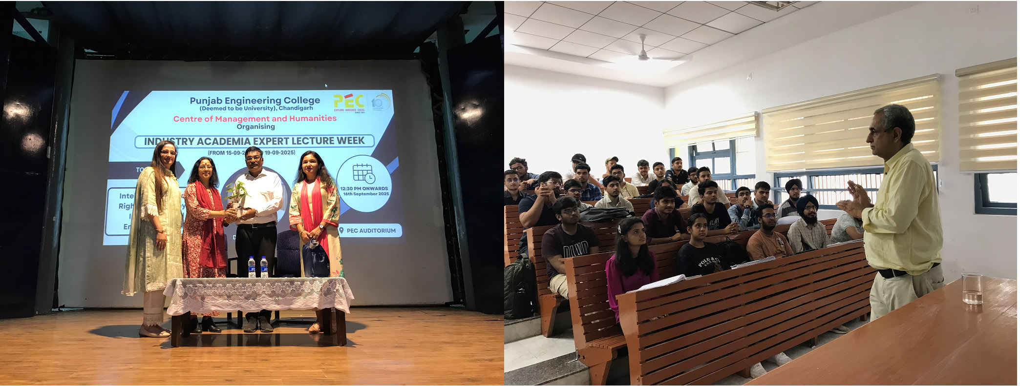 Industry Academia Expert Lecture Week at PEC: Day 2 Focuses on Power Trading, CNC Machining, and Intellectual Property Rights
